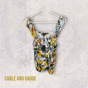 4/$20🌿NWT Cable & Gauge patterned floral tank